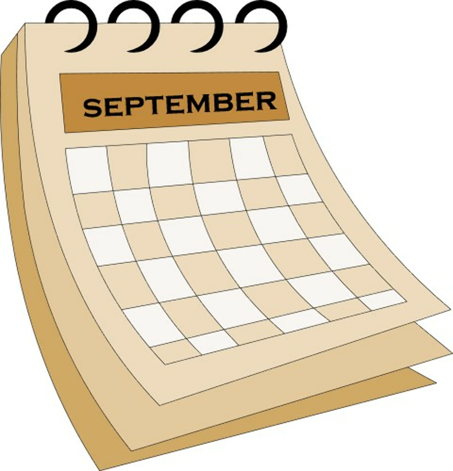 September Calendar Clip Art At Genharlemblog Blog