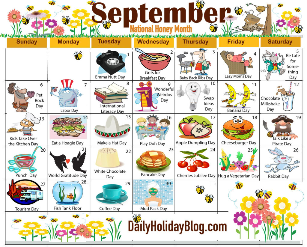 September Calendar Ideas