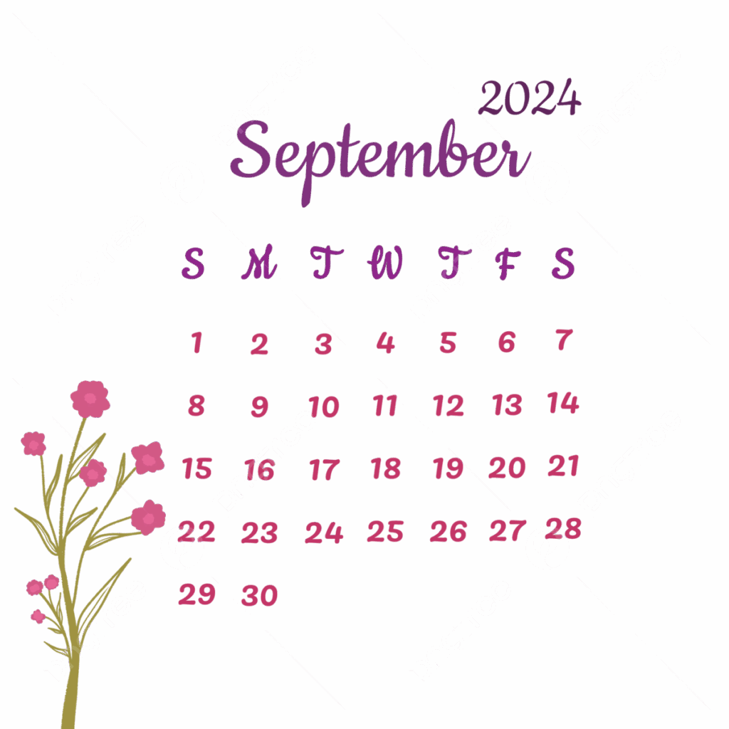 September Calendar Monthly September 2024 Monthly Calendar September