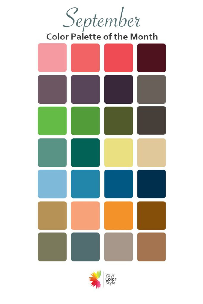 September Color Palette Of The Month September Colors Color Palette 