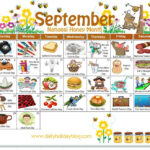 September Daily Holiday Calendar Holiday Calendar Wacky Holidays