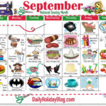 September National Calendar Printable Calendars AT A GLANCE