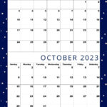 September October Calendar Printable