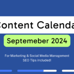 September Social Media Calendar 2024 Calendar 2024 Printable