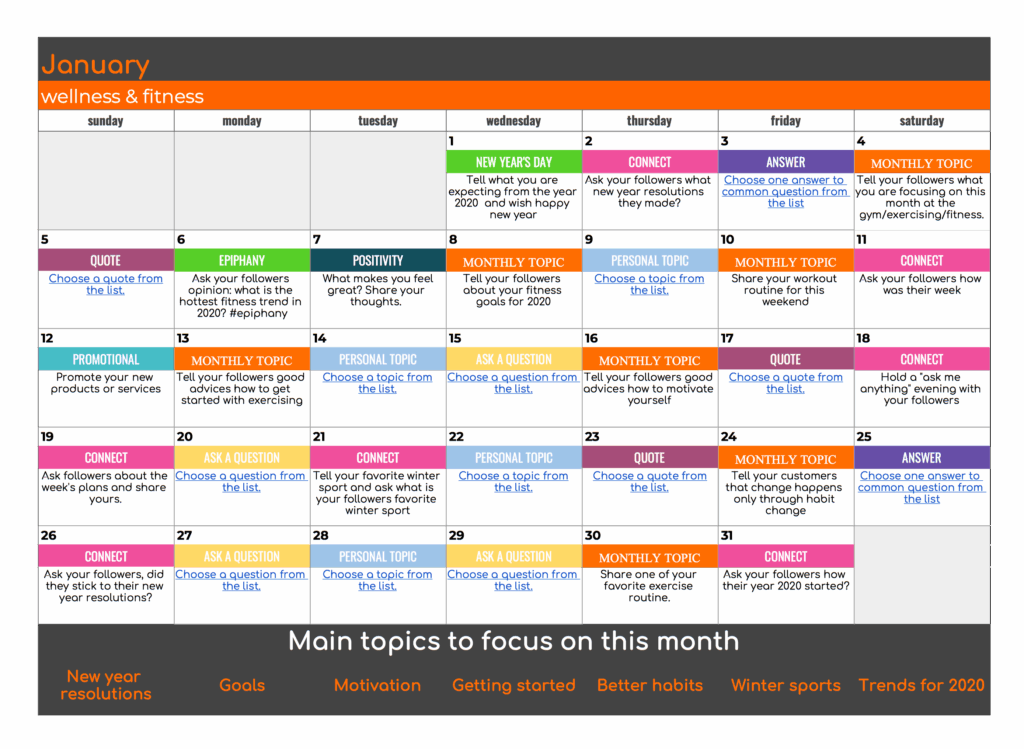 Social Media Calendar Of Events 2025 Shane T Lewis