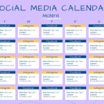 Social Media Content Calendar Template 2024 Imogen Damaris