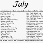 Special Days In July 2025 Calendar Celeste Wood