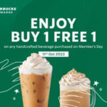 Starbucks Promotion Member 39 s Day Buy 1 FREE 1 11 Oct 2023