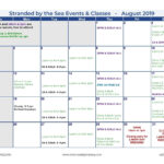Stranded News Calendar Of Events August 2019 Stranded By The Sea