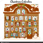 Sweet December Christmas Advent Calendar Dates Traditional Decoration