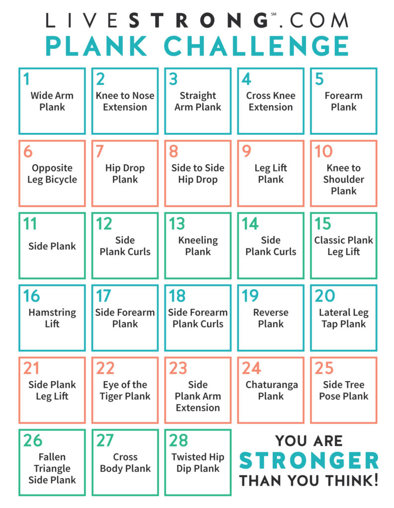 The 4 Week Plank Challenge Livestrong