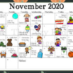 The Cozy Red Cottage November Holiday Calendar