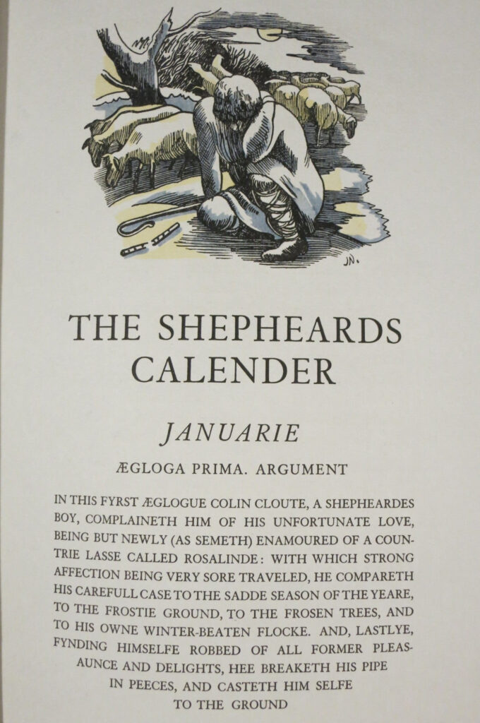 THE SHEPHEARDES CALENDER CONTEYNING TWELVE AEGLOGUES PROPORTIONABLE TO 