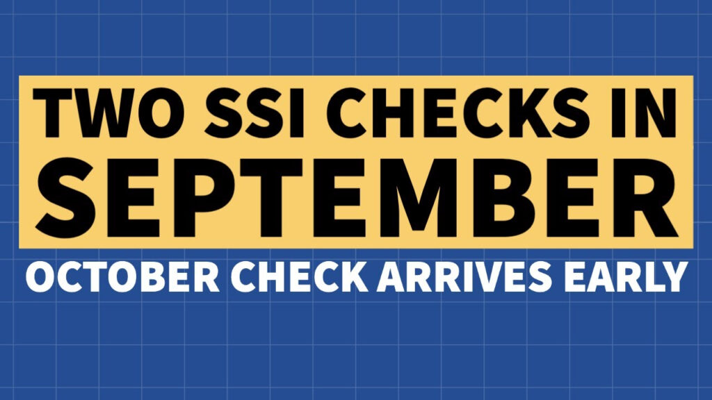 Two SSI Checks In September October Payment Arrives Early YouTube