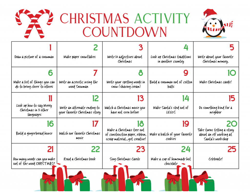 Ultimate Christmas Calendar Countdown For Kids