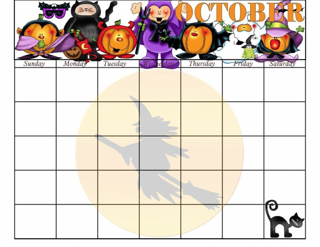 View All Images At My 4shared Folder October Calendar Kids Calendar 