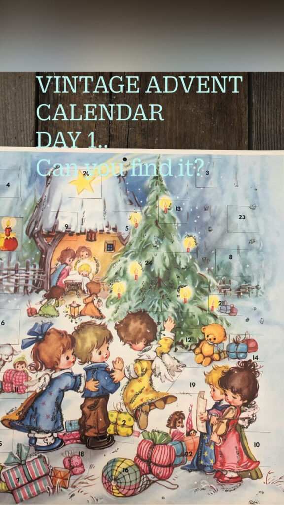 VINTAGE ADVENT CALENDAR DAY 1 Can You Find It An Immersive Guide By 