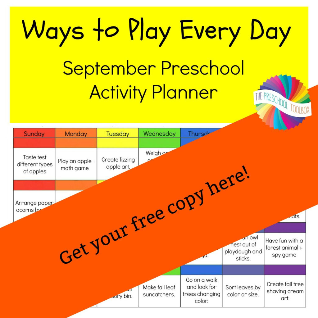 Ways To Play Every Day September Activity Calendar For Preschoolers 