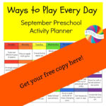 Ways To Play Every Day September Activity Calendar For Preschoolers