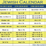 What Year Is Jewish Calendar Student Study Calendar